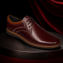 Oferta Marimea 42 Pantofi barbati casual din piele naturala Bordeaux - LGKR30GRENA